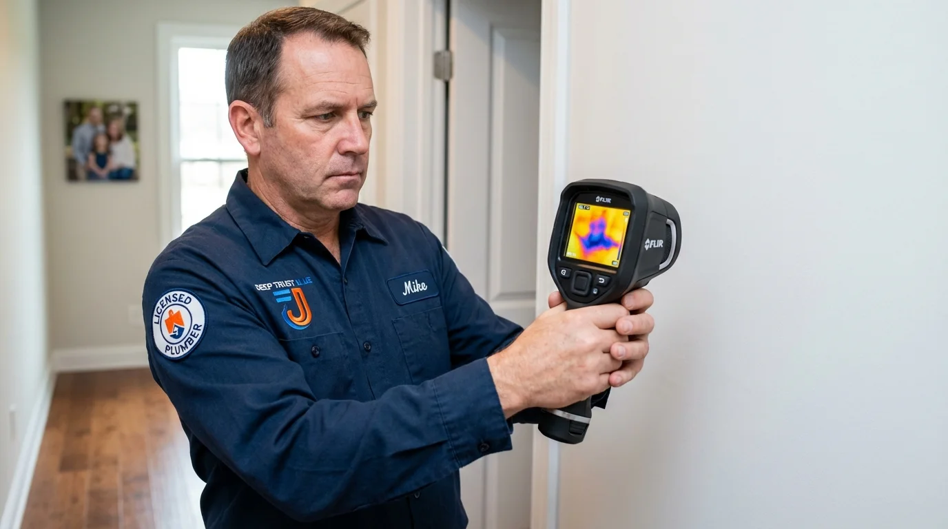 Thermal imaging leak detection by Johns Plumbing LLC in Rhome